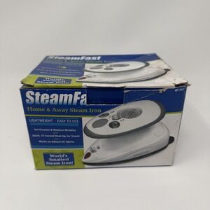 SteamFast Home & Away Steam Iron SF-717 Compact Travel Dual Voltage